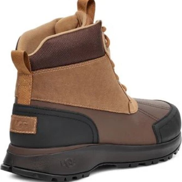 NEW MENS SZ 12 CHESTNUT UGG EMMETT 1115834 LEATHER WATERPROOF WINTER DUCK BOOTS - Picture 15 of 15